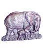 Elephant     W : 25 cm  H : 18 cm  WT : 1220 g