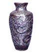 Vase     W : 7 cm  H : 23 cm  WT : 720 g