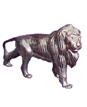 Lion standing     W : 20 cm  H : 12 cm  WT : 660 g