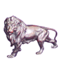 Lion standing     W : 18 cm  H : 12 cm  WT : 620 g