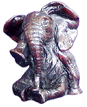 Elephant     W : 8 cm  H : 10 cm  WT : 320 g